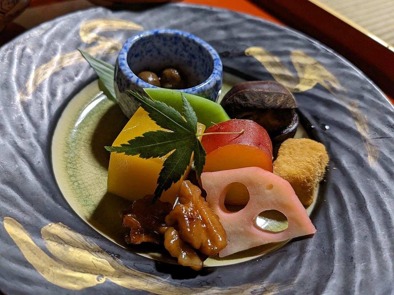 Shojin ryori seasonal vegetable appetizer